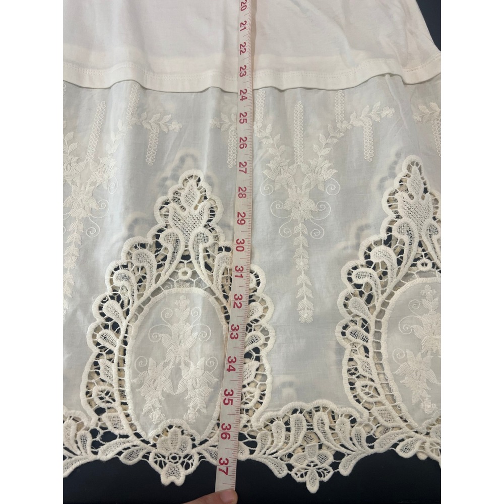 LOGO Lori Goldstein Ivory Layering Tank Lace Trim plus size 2X - Picture 8 of 8